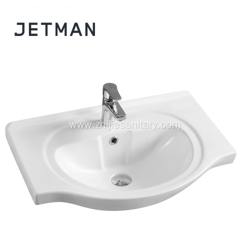 Top Class Small Size Patterned Ceramic Bathroom Sink